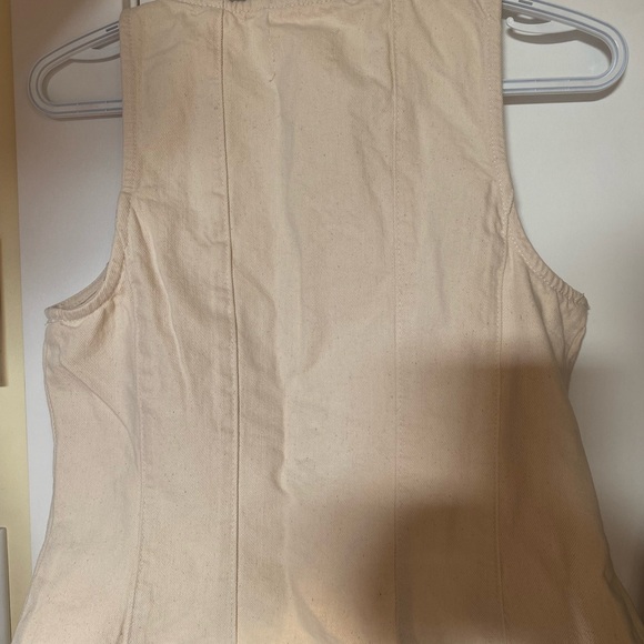 VIDA Beige Buttoned Tank Top - Picture 3 of 3